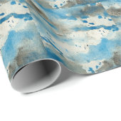 Cool Trendy Blue Cadeaupapier (Rol Hoek)