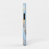 Cool Trendy Blue Marble Case-Mate iPhone Case (Achterkant/rechts)