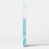 Cool Trendy Blue Marble Hoesje-Mate iPhone Case (Achterkant / Links)