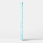 Cool Trendy Blue Marble Hoesje-Mate iPhone Case (Achterkant / Rechts)