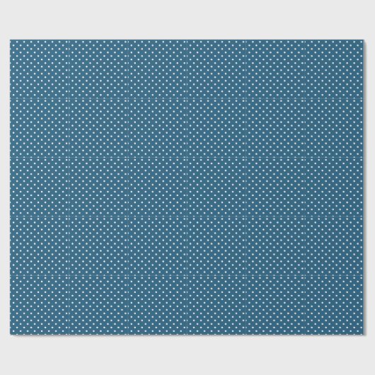 Cool Trendy Blue Stippen Wrapping Paper Cadeaupapier (Vlak)