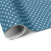 Cool Trendy Blue Stippen Wrapping Paper Cadeaupapier (Rol Hoek)