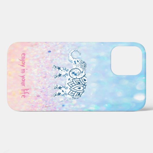 Cool Trendy Bokeh Elephant Case-Mate iPhone Case (Achterkant (horizontaal))