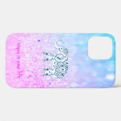 Cool Trendy Bokeh Elephant Hoesje-Mate iPhone Case (Achterkant (horizontaal))