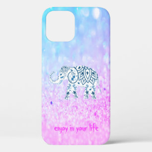Cool Trendy Bokeh Elephant Hoesje-Mate iPhone Case