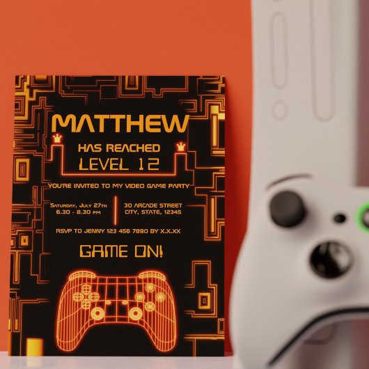 Cool Trendy Boy Console Controller Gamer Verjaarda Kaart