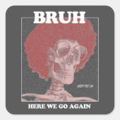 Cool Trendy BRUH Design Sticker (Voorkant)