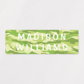 Cool Trendy Camouflage Moderne Persoonlijke Naam Labels (Design 2)