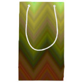 Cool Trendy Chevron Zigzag Ombre Klein Cadeauzakje (Voorkant)