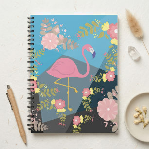 Cool Trendy Chic Schattig Roze Meisjesachtig Bloem Notitieboek