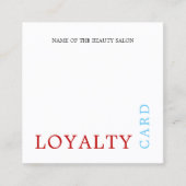 Cool Trendy Colorful Beauty Loyalty-Kaart Klantenkaartje (Voorkant)