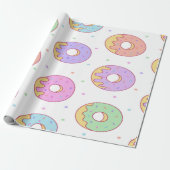 Cool Trendy Colorful Donuts Cadeaupapier (Uitgerold)