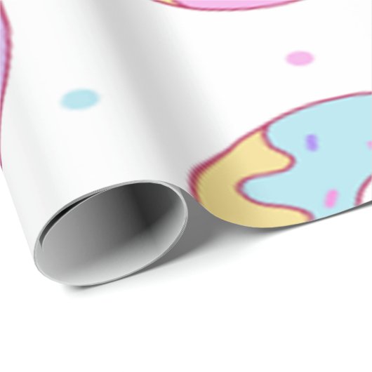 Cool Trendy Colorful Donuts Cadeaupapier (Rol Hoek)
