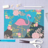 Cool Trendy Cous Cute Pink Girly Floral Flamingo Tissuepapier (Craft)