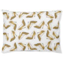 Cool trendy faux goudglitter hiel