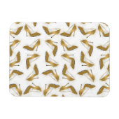 Cool trendy faux goudglitter hiel magneet (Horizontaal)