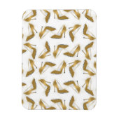 Cool trendy faux goudglitter hiel magneet (Verticaal)