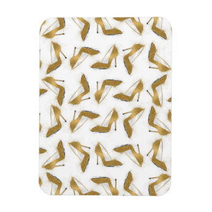 Cool trendy faux goudglitter hiel magneet