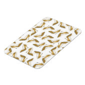 Cool trendy faux goudglitter hiel magneet (Linkerzijde)