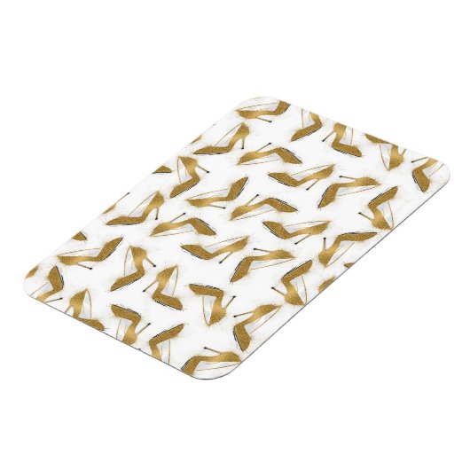 Cool trendy faux goudglitter hiel magneet (Linkerzijde)