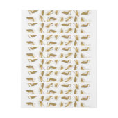 Cool trendy faux goudglitter hiel omwikkelbaar adreslabel (Vel)