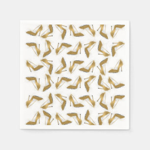 Cool trendy faux goudglitter hiel servet