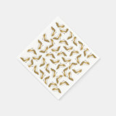 Cool trendy faux goudglitter hiel servet (Hoek)