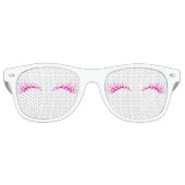 Cool Trendy Faux Lashes Retro Zonnebril (Voorkant)