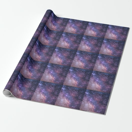 Cool Trendy Galaxy Cadeaupapier (Uitgerold)