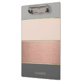 Cool trendy gestreept-gepersonaliseerd klembord (Links)