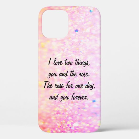 Cool Trendy Glitter Hoesje-Mate iPhone Case (Achterkant)