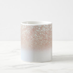 Cool Trendy Glitter, Silver - Gepersonaliseerd Koffiemok