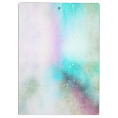 Cool Trendy Gold Glitter Unicorn Face-Personalized Klembord (Achterkant)