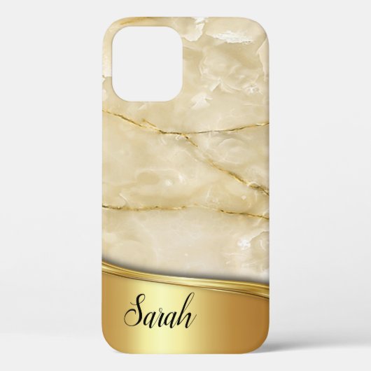 Cool Trendy Gold Marble Case-Mate iPhone Case (Achterkant)