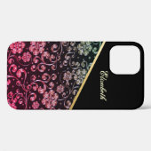 Cool Trendy Goud Zwart Bloemen - Persoonlijk Case-Mate iPhone Case (Achterkant (horizontaal))