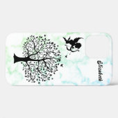 Cool Trendy Green Marble, Tree Hoesje-Mate iPhone  Case-Mate iPhone Case (Achterkant (horizontaal))