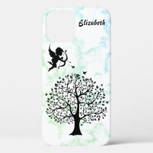 Cool Trendy Green Marble, Tree Hoesje-Mate iPhone  Case-Mate iPhone Case