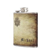 Cool trendy grundge Ierse shamrock Heupfles (Links)