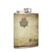 Cool trendy grundge Ierse shamrock Heupfles (Rechts)