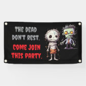 Cool Trendy Halloween Party Banner (Horizontaal)