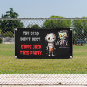 Cool Trendy Halloween Party Banner (Insitu)