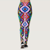 Cool Trendy Hip Acid Rave Party Leggings (Achterkant)