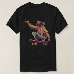 Cool Trendy Jesus Christ skater T-shirt