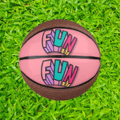 Cool Trendy Kleurrijke "Fun" Roze Sport Basketbal