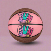 Cool Trendy Kleurrijke "Fun" Roze Sport Basketbal