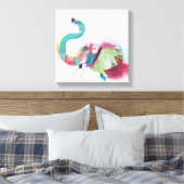 Cool Trendy Kleurrijke Olifant Canvas Afdruk (Insitu (Slaapkamer))