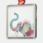 Cool Trendy Kleurrijke Olifant Metalen Ornament (Links)