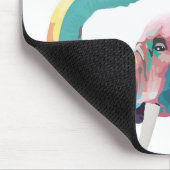 Cool Trendy Kleurrijke Olifant Muismat (Hoek)