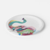 Cool Trendy Kleurrijke Olifant Papieren Bordje (Gekanteld)