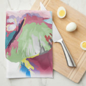 Cool Trendy Kleurrijke Olifant Theedoek (Quarter Fold)